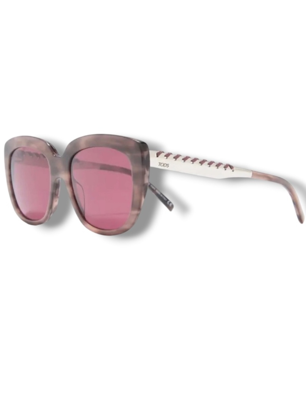 Tod’s Women’s Authentic Sunglasses Shades with Case Whipstitched Leather